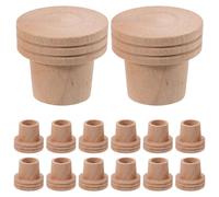 Beatifufu Boîte de Moxibustion en Bois 15 Pièces, Extincteur à Feu Multifonctionnel, Base pour Bâtonnets de Moxa, Facile à Utiliser pour Bien-ventouses