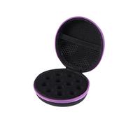 Beatifufu Boîte de Rangement Huiles Essentielles Portable Compartiments Étui Rond Cuir Choc et Antidérapant pour Voyage