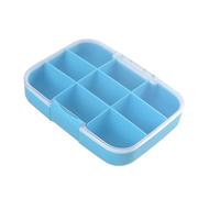 Beatifufu Boîte Pilulier Portable Compartiments Étanche Grand Volume Organisateur Transparent pour Voyage et Usage Quotidien