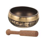 Beatifufu Bol Chantant Tibétain avec Bol de Bouddhiste pour Yoga et Relaxation Accessoire Paisible et