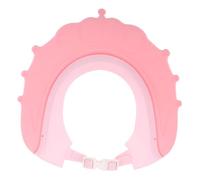 Beatifufu Bonnet de Garçon Fille Ajustable Silicone Étanche avec Protection Oreilles Chapeau Bain Couronne Rose pour Garçon Fille et Nourrissons