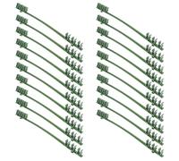 Beatifufu Boucle de tomates et Boucle de Soutien pour Concombre, Clip de Support pour Plantes grimpantes en Plastique Vert, 50pcs, Rond, pour légumes et Fleurs en intérieur et extérieur