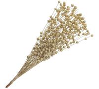 Beatifufu Bouquet de Baies Artificielles Scintillantes Dorées Branche Décorative de Noël en Mousse et Plastique Décoration Festive pour Sapin Couronne et Centre de Table Choix de Noël