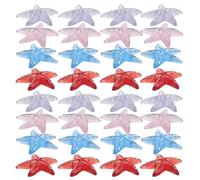 Beatifufu Breloques en Résine Étoile de Mer 40 Pcs pour Loisirs Créatifs, Décoration Coque de Téléphone, Accessoires Clips Cheveux Diy, Ornements Miniatures Colorés Rouge Violet Rose Bleu