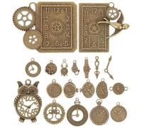 Beatifufu Breloques Vintage Pendants Soi-même Pour Bracelets Et Colliers, Alliage Cuivre Antique, Couleur Bronze Ancien, Sachet Mixte, Décoration Artisanale Créative, Présent Diy Amitié Et Famille