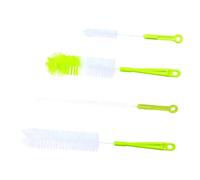Beatifufu Brosse de Nettoyage pour Bouteille et Gobelet, 4 Pièces, Manche Long, Poils en Nylon, pour Coins et Parois Intérieures, la Cuisine et Biberon