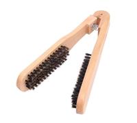 Beatifufu Brosse Lissante En Bois v Pince Pour Femme Brosse à Cheveux Double Face Anti-frisottis Coiffage Rapide Cheveux Doux Usage Quotidien