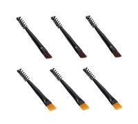 Beatifufu Brosse Pour Tailler Les Sourcils Et Peigne à Sourcils Double Tête 6 Pièces Mini Portable Brun Clair Fonction Spirale Pour Femmes Usage Quotidien Maquillage Professionnel