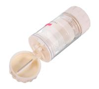 Beatifufu Broyeur Multifonction pour Remède Compartiments de Rangement, Portable en Plastique Blanc, Coupe-pilules Pratique pour Usage Domestique et Voyages, Pilulier Compact Facile