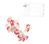 Beatifufu Chaîne Lumières De Fête Lampes De Terrasse Extérieures Lanterne Lampe Décorative De Mariage Lampe Décorative De Fête Lumières d'arbre De Noël Dirigé Rouge Plastique