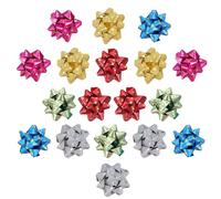 Beatifufu Coffret de Fleurs Décoratives en Papier 3D Auto-adhésives Forme Étoile 18 Pièces pour Décoration Festive de Noël et Fêtes Couleur Aléatoire