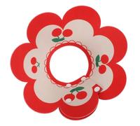 Beatifufu Collier de Protection Accessoire Adorable pour Animaux en Feutre Rouge, Anti-griffures Longueur Réglable, Collier Post-opératoire pour Chat pour Décoration du Cou
