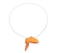 Beatifufu Collier Pendentif Poulet Frit pour Adulte, Couleur Orléans, Pendentif Alimentaire en Pvc Léger, Décoration Hip-hop Originale, Accessoire Déguisement pour Fête et Barbecue,