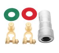 Beatifufu Connecteur de Borne Batterie Laiton Robuste Adaptateur Terminal Auto Positif et Kit de Connecteurs Bornes Batterie Durables et Faciles à Installer