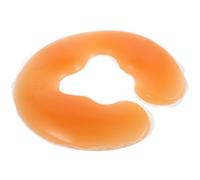 Beatifufu Coussin de Massage Facial en Silicone Beige U, Oreiller de Soutien Cervical pour Table de Massage, Coussin Ergonomique Spa Professionnel, Appui-tête Portable pour Salon de Beauté