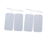 Beatifufu Coussinets Auto-adhésifs Gel 5x10 Cm Lot De 4 Câble Tapis De Remplacement Compatible Électrostimulateur Pour Soulagement Musculaire Usage Corps