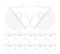Beatifufu Couvre-Nez et Bouche en Plastique PE 20 pièces pour Cuisine Professionnelle Anti-Projection léger et Facile à Nettoyer pour Chefs en Milieu Public