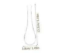 Beatifufu Cuillère Verre Résistante Chaleur pour Café Dessert et Glace Cuillère Compacte pour Usage Domestique Design Lisse et Adaptée Au Service de Sucre et Épices