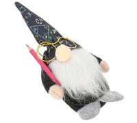 Beatifufu Décoration Maison Poupée GNOME sans Visage Noir pour Bureau et École Ornement de Fête pour Saison de Rentrée Accessoire Charmant et Écologique
