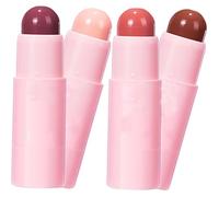 Beatifufu Ensemble de 4 Rouges à Lèvres Mats Hydratants Taille Standard Couleurs Mixtes pour Femmes Maquillage Quotidien Couleur Aléatoire