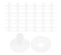 Beatifufu Ensemble de 40 Articulations de Poupée Soi-même 20 Mm en Plastique Blanc, Connecteurs Mobiles pour Corps Squelette, Accessoires Flexibles pour Fabrication et Réparation de Poupées