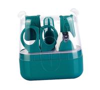 Beatifufu Ensemble De Coupe-ongles Bébé 5 Pièces Vert, Kit Manucure Ergonomique, Ciseaux Sécurisés Et Tonduses, Soin Ongles Mains Et Pieds -né, Portable Et Léger Étui