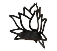 Beatifufu Étagère Murale en Bois d'angle Lotus Creuse Support Flottant délicat pour Exposition d'artisanat et Plantes Salon 11.02X9.84X5.51In
