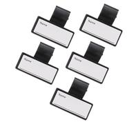 Beatifufu Étiquettes Nominatives pour Stéthoscope 5 Pièces, Plaques D'identification Abs Recto Verso Clip pour Tube, Fournitures Médicales Professionnelles pour Médecins et Chirurgiens