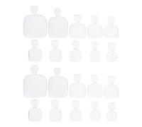 Beatifufu Faux D'orteils ou Saint-valentin en Abs Transparent 500 Pièces pour Nail Art à Coller, Kit Complet pour Décoration