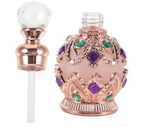 Beatifufu Flacon de Parfum Rechargeable Verre pour Voyage Vaporisateur Contrôle Dosage Récipient Étanche pour Huiles Essentielles et Élégant Rose Doré