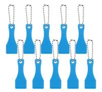 Beatifufu Grattoir portable 10pcs plastique 5.5cm léger sans rayures pour tickets de poterie usage bureau voyage