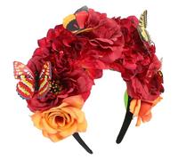 Beatifufu Headband Floral avec Fleurs Simulées Accessoire Frais pour Tea Party Style Bandeau Cheveux Femme Élégant