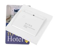 Beatifufu Interrupteur à Carte avec Retard de Coupure Système Trois Fils Panneau Mural Blanc pour Hôtels et Maisons Commande Électrique Automatique
