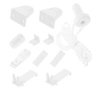 Beatifufu Kit D'accessoires pour Stores Enrouleurs de Fenêtre Blanc Facile à Installer et Simple à Utiliser en Pom Comprenant Support Cylindrique et Chaîne à Billes Fenêtre