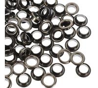 Beatifufu Kit de 50 Œillets Métalliques Double Face Couleur Gris Foncé Diamètre Intérieur 8 MM pour Tissu Cuir et Vêtements pour Loisirs Créatifs Réparation Textile et Accessoires de