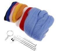 Beatifufu Kit de Feutrage à Aiguille DIY avec Laine Cardée Colorée Accessoires Complets pour Création Ornements pour Débutants et Amateurs de Loisirs Créatifs