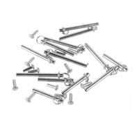 Beatifufu Kit Eventail A faire Soi Même Rivets à Tige en Acier Inoxydable pour Réparation Éventail Pliant, 13 Sets pour Prolonger la Durée de Vie et Réparer L'arbre du Ventilateur