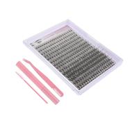 Beatifufu Kit Extension Cils DIY avec Outils Rose Pinces Courbées Colle et Brosse pour Application Facile Cils Synthétiques Segmentés pour Volume Naturel Portable et Doux pour Débutants
