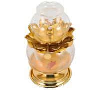 Beatifufu Lampe à Pétrole Bouddhiste Rétro en Verre et Alliage Décorative | Usage Intérieur, Style Ancien, Pose Facile et Rangement Pratique, Choix Présent pour Ambiance Maison
