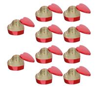 Beatifufu Lot de 10 Boîtes à Bonbons en Fer-blanc Rouge, Forme Cœur Grand Format, Boîte Décorative pour Emballage Sucré Mariage, Saint-valentin et Fête, Contenant Chocolat et Confiserie