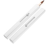 Beatifufu Lot De 2 Pinceaux à Lèvres Rétractables Gris, Applicateurs De Gloss Portables, Brosses Fines Pour Maquillage Lèvres, Adaptés Pour Femmes, Usage Quotidien Capuchons Protecteurs