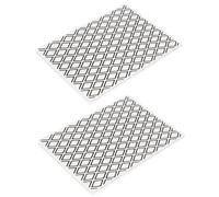 Beatifufu Lot de 2 Pochoirs à Gaufrer en Plastique Carrés Motif Diamant, Gabarits pour Scrapbooking et Loisirs Créatifs, Plaque de Gaufrage Décorative pour Cartes et Albums, Outil DIY