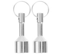 Beatifufu Lot de 2 Testeurs Magnétiques pour Bijoux en Métal, Porte-clés Compact Ø17mm Force D’attraction 12kg, Testeur D’argenté ’or Portable pour Vérification Précise des Métaux, Outil