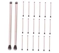 Beatifufu Lot de 20 Pinceaux à Paupières Double Embout Moyen Taille, Poils Doux, Pinceaux Cosmétiques pour Femmes, Maquillage des Yeux, Estompage et Contour du Nez, Usage Quotidien