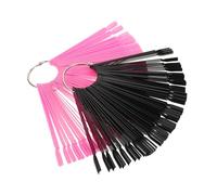 Beatifufu Lot De 200 Présentoirs Pour Nail Art Palette De Pigments Bâtonnets D'Échantillons De Support En Métal Pour Vernis Gel