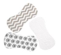 Beatifufu Lot de 3 Bavoirs Petit Modèle en Coton 100% Pur, Lavables et Réutilisables, Protection Absorbante pour Bébé, Unisexe, Adaptés pour Repas et Promenade, Fournitures Hygiène Bébé