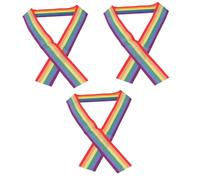 Beatifufu Lot De 3 Mini Bandeaux Drapeau Arc-en-ciel Accessoires Pour Cheveux Bandeau Gay Accessoire Photo Pour Fêtes 12 Pièces X 3