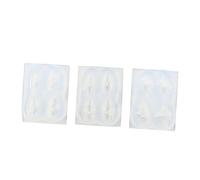 Beatifufu Lot De 3 Moules À En Silicone En Forme De Pour Nail Art Faits À La Main Sans Danger Pour Les Femmes