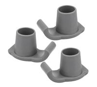 Beatifufu Lot de 3 Patins de Ski en Plastique pour Déambulateurs et Cannes, Résistants à L'usure Coussinets Confortables, pour Activités Extérieures en Hiver