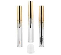 Beatifufu Lot de 3 Tubes Cosmétiques Vides 4 Ml Transparent Plastique Rechargeables pour Mascara, Gloss et Eyeliner Usage Quotidien Échantillons Voyage